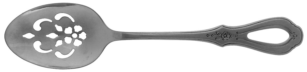 OHS135 (STAINLESS) Pierced Tablespoon (Serving Spoon) by Oneida Silver-1