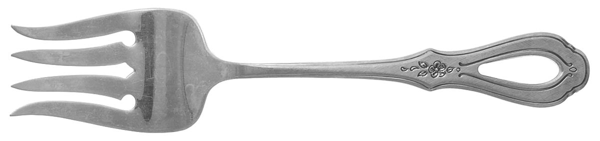 OHS135 (STAINLESS) Medium Solid Cold Meat Serving Fork by Oneida Silver-1