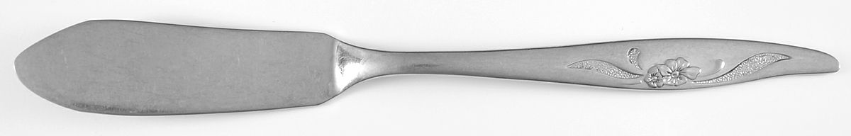 OHS16 (STAINLESS) Flat Handle Master Butter Knife by Oneida Silver-1