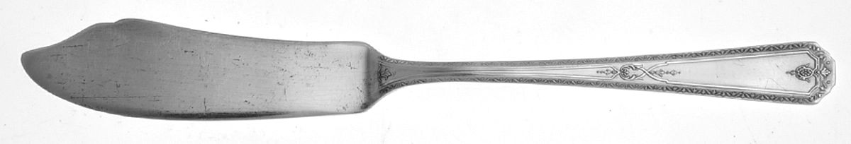 OHS48 (SILVERPLATE) Flat Handle Master Butter Knife by Oneida Silver-1