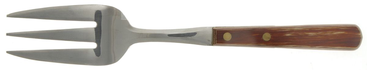 OHS60 (STAINLESS) Medium Solid Cold Meat Serving Fork by Oneida Silver-1