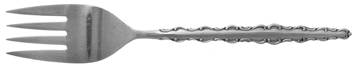 Dardanella (Stainless) Medium Solid Cold Meat Serving Fork by Oneida Silver-1