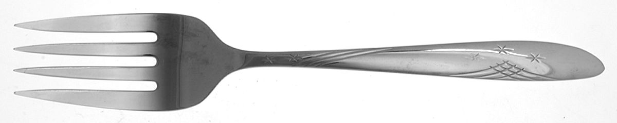 OHS9 (Stainless) Medium Solid Cold Meat Serving Fork by Oneida Silver-1