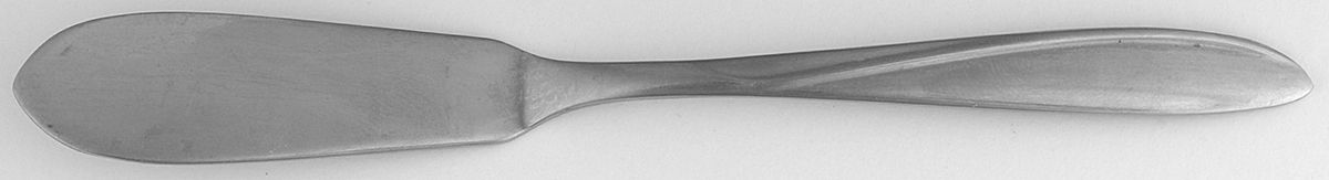 OHS91 (STAINLESS) Flat Handle Master Butter Knife by Oneida Silver-1