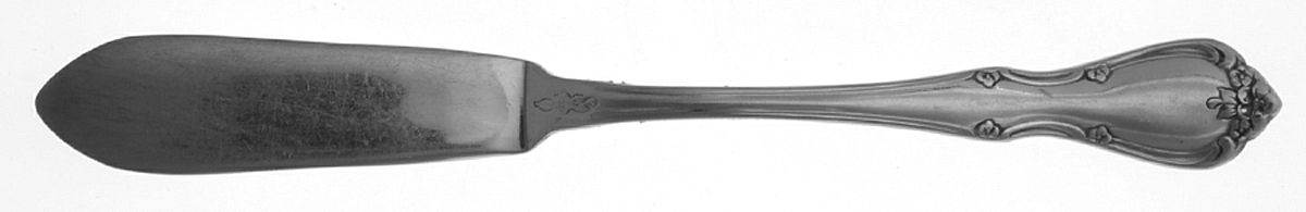 OHS95 (STAINLESS) Flat Handle Master Butter Knife by Oneida Silver-1