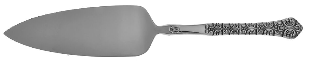 Old Baroque (Stainless) Pie Server with Serrated Stainless Blade HC by Oneida Silver-1