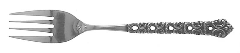 Old Baroque (Stainless) Individual Salad Fork by Oneida Silver-1