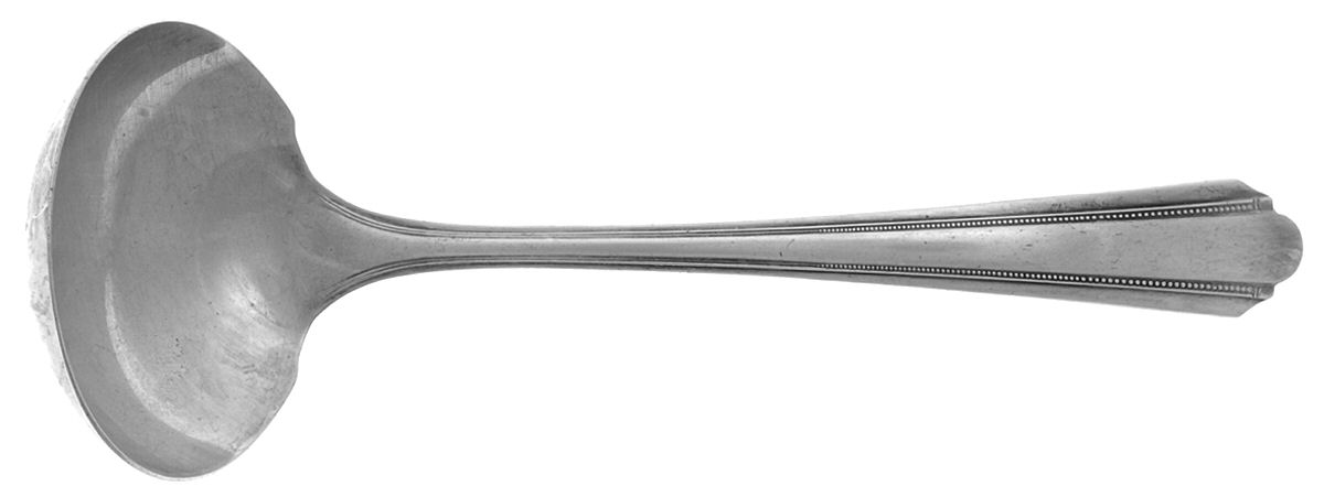 Olympia (Silverplate, 1932) Solid Gravy Ladle by Oneida Silver-1