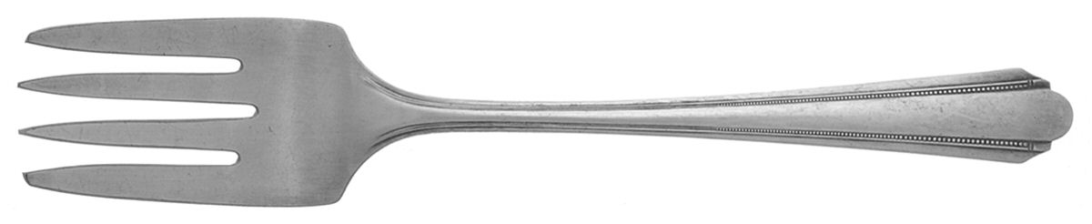Olympia (Silverplate, 1932) Medium Solid Cold Meat Serving Fork by Oneida Silver-1