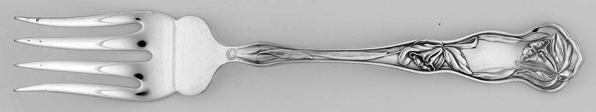 Orchid (Silverplate, 1903) Individual Salad Fork by Oneida Silver-1