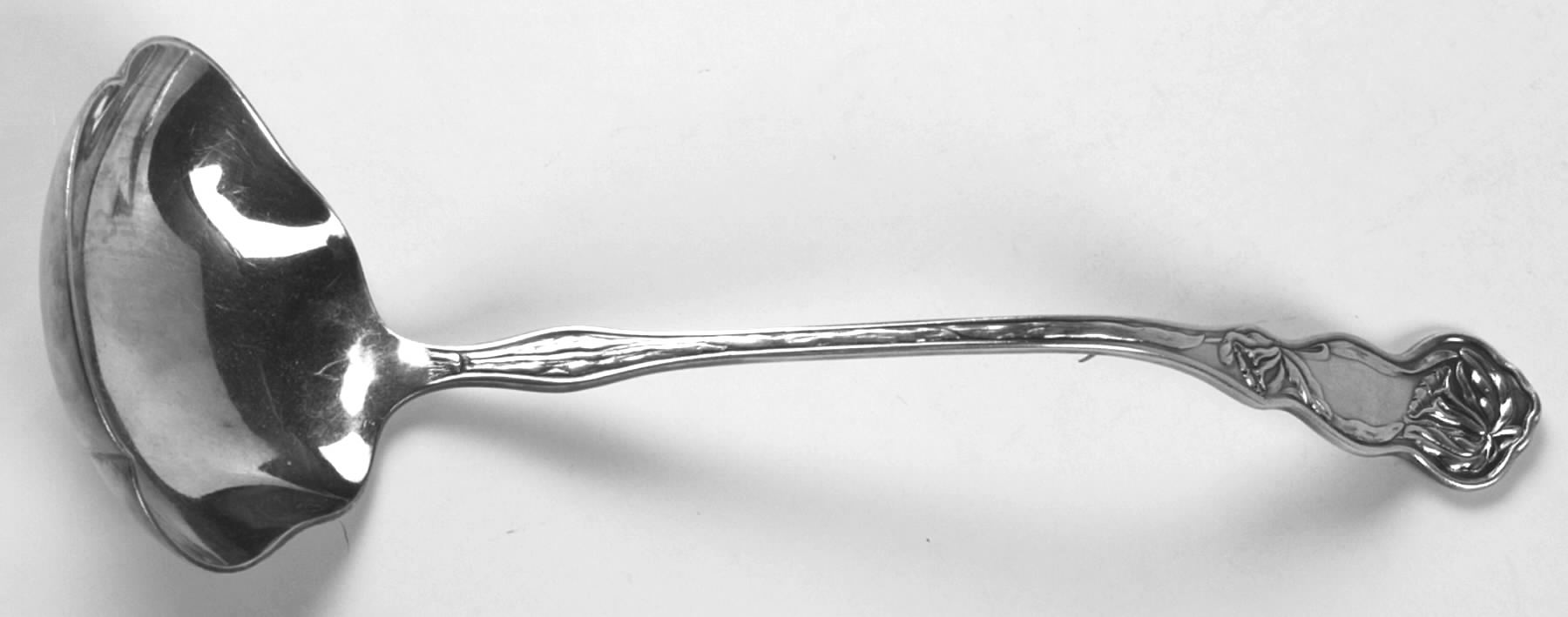 Orchid (Silverplate, 1903) Oyster Ladle Solid Piece by Oneida Silver-1