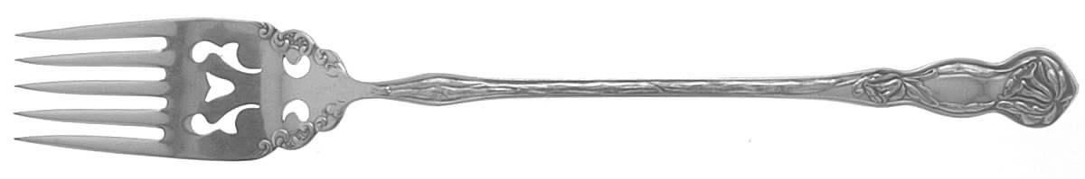 Orchid (Silverplate, 1903) Cake Serving Fork by Oneida Silver-1