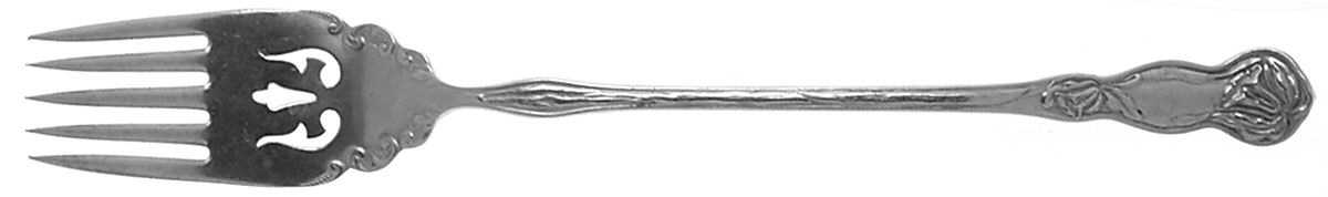 Orchid (Silverplate, 1903) Cake Serving Fork by Oneida Silver-1