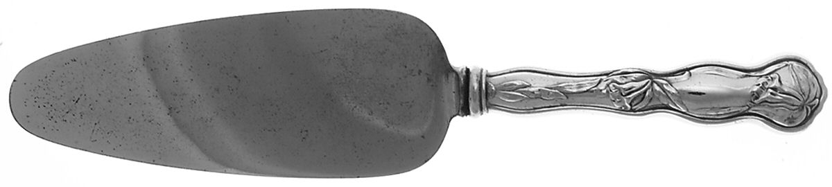 Orchid (Silverplate, 1903) Pie Server with Silverplate Blade by Oneida Silver-1