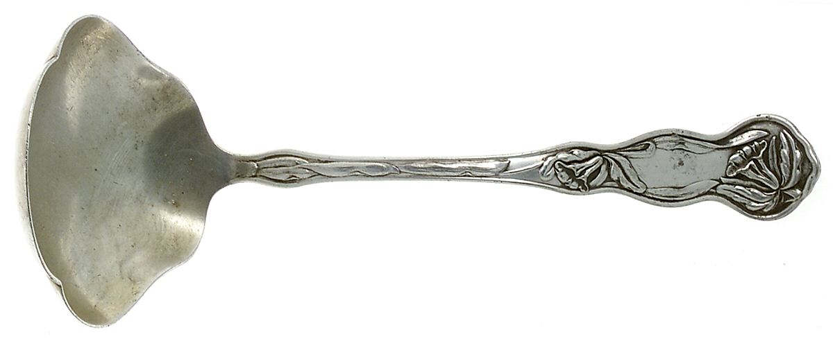 Orchid (Silverplate, 1903) Solid Gravy Ladle by Oneida Silver-1