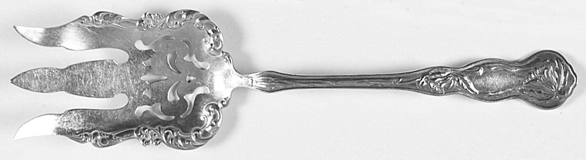 Orchid (Silverplate, 1903) Solid Salad Serving Fork by Oneida Silver-1