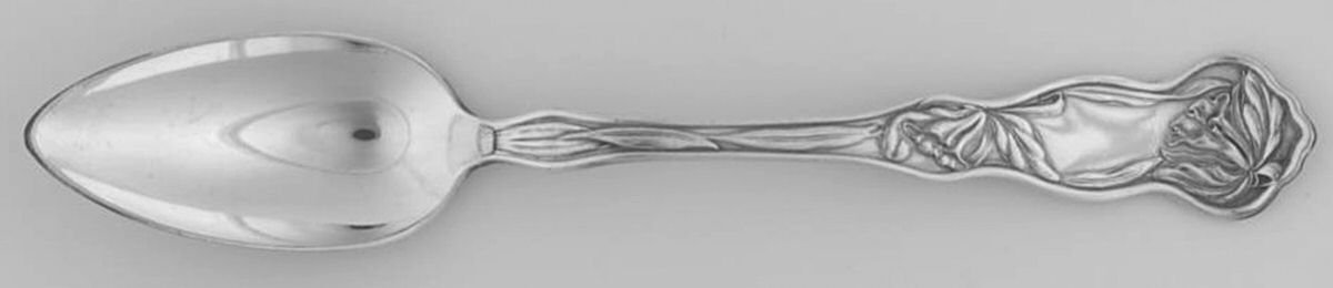 Orchid (Silverplate, 1903) Fruit/Orange Spoon by Oneida Silver-1