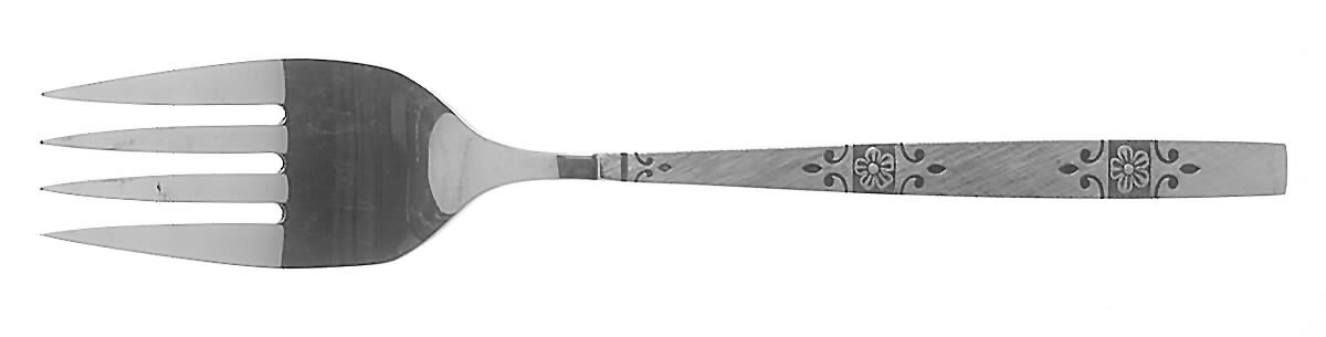 Orlando (Stainless) Medium Solid Cold Meat Serving Fork by Oneida Silver-1