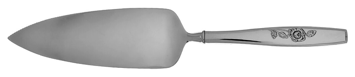 Our Rose (Stainless) Pie Server with Serrated Stainless Blade HC by Oneida Silver-1