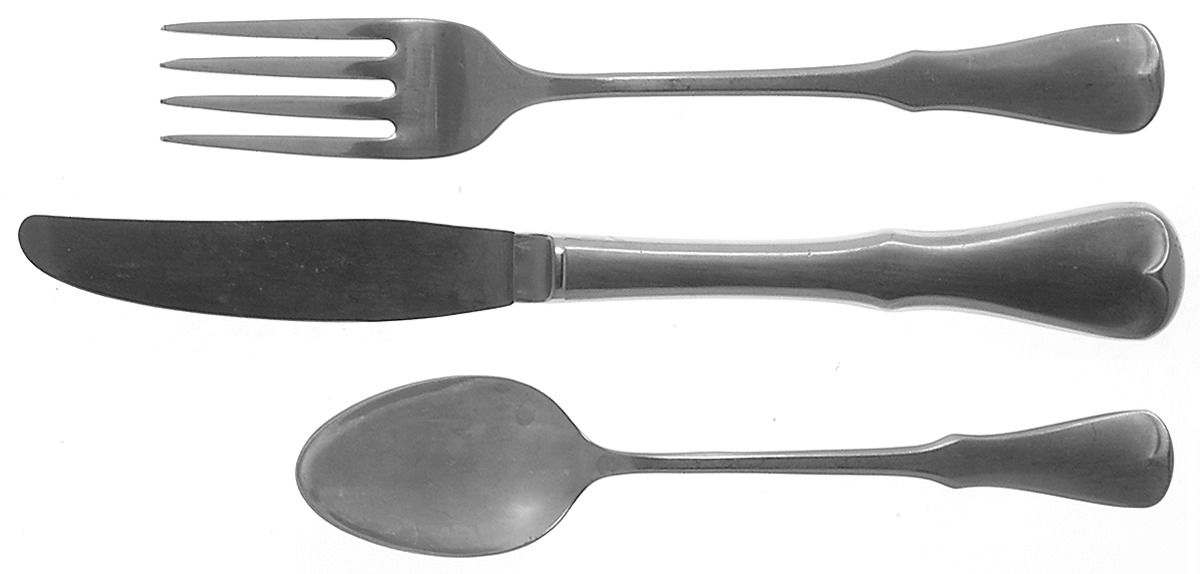 Patrick Henry (Stainless) 3 Piece Youth Set (Knife, Fork & Spoon) by Oneida Silver-1