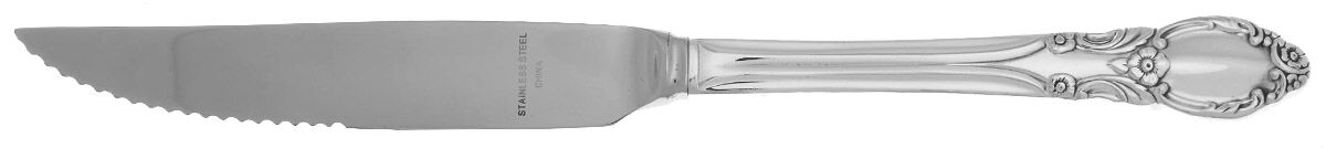 Park Lane-Chatelaine-Dowry (Silverplate) Steak Knife Individual Hollow, Serrate HC by Oneida Silver-1
