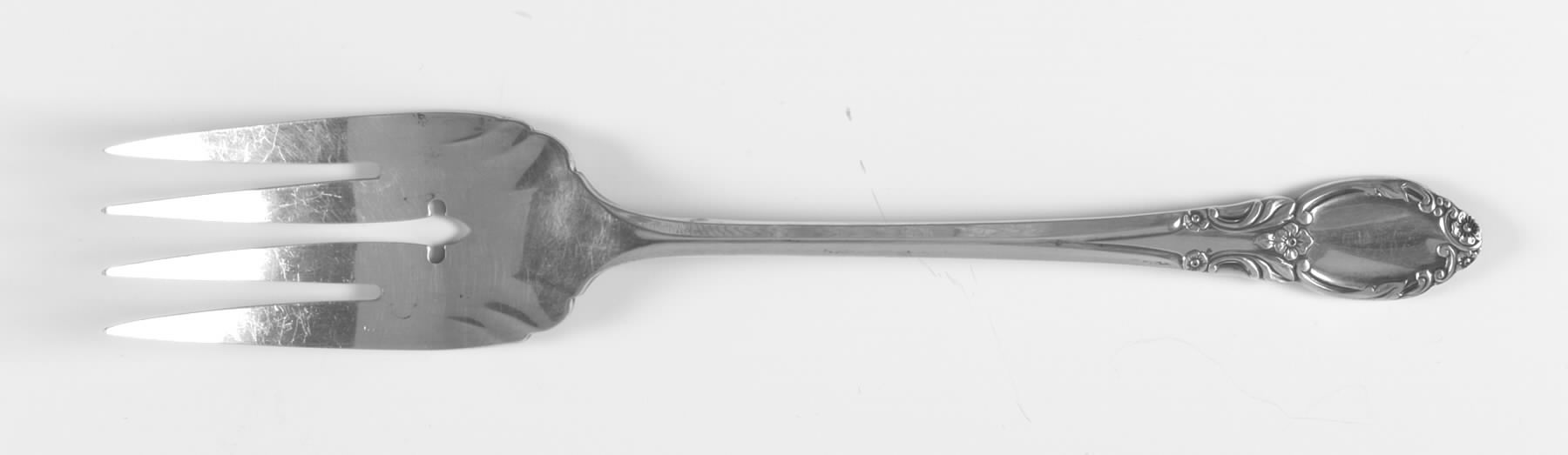 Park Lane-Chatelaine-Dowry (Silverplate) Medium Solid Cold Meat Serving Fork by Oneida Silver-1