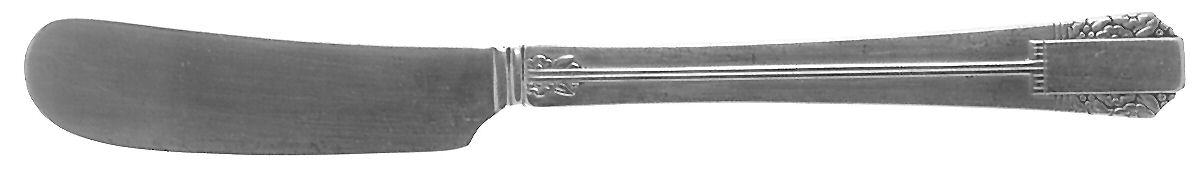 Park Lane (Silverplate, 1936) Flat Handle Butter Spreader by Oneida Silver-1