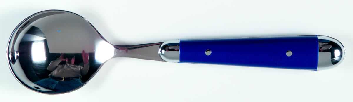 Palette-Cobalt Blue (Stainless) Sugar Spoon by Oneida Silver-1