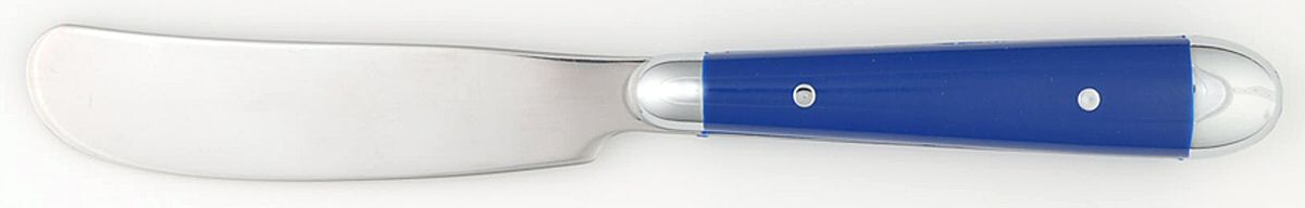 Palette-Cobalt Blue (Stainless) Butter Spreader/Master, Hollow Handle by Oneida Silver-1