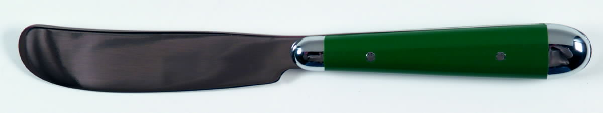 Palette-Hunter Green (Stainless) Butter Spreader/Master, Hollow Handle by Oneida Silver-1