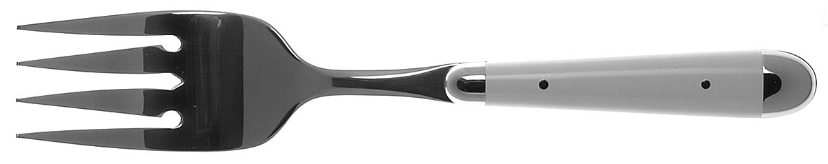 Palette-White (Stainless) Medium Solid Cold Meat Serving Fork by Oneida Silver-1