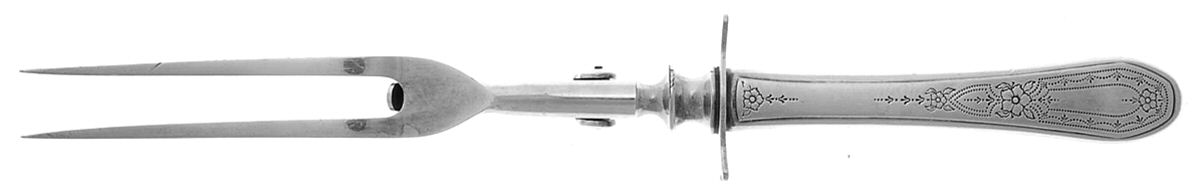 Paul Revere (Silverplate, 1927) Large Stainless-Prong Roast Carving Fork by Oneida Silver-1