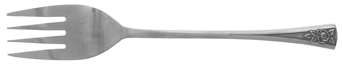 Pasadena (Stainless) Medium Solid Cold Meat Serving Fork by Oneida Silver-1