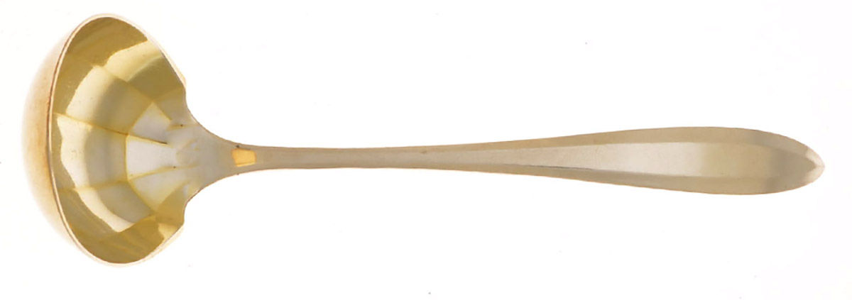 Patrician (Silverplate, 1914) Solid Piece Cream Ladle by Oneida Silver-1