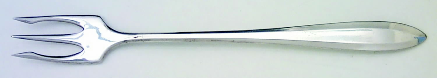 Patrician (Silverplate, 1914) Short Handle Pickle/Olive Fork by Oneida Silver-1
