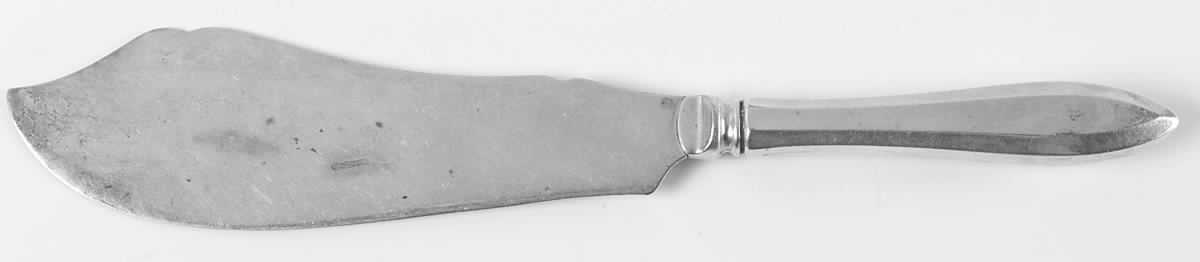 Patrician (Silverplate, 1914) Hollow Handle Fish Serving Knife, Silverplt Blade by Oneida Silver-1