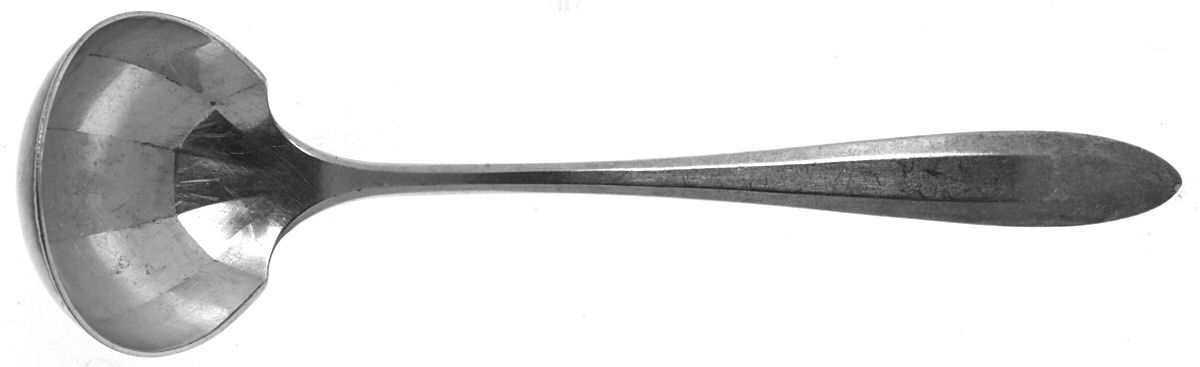 Patrician (Silverplate, 1914) Solid Piece Cream Ladle by Oneida Silver-1