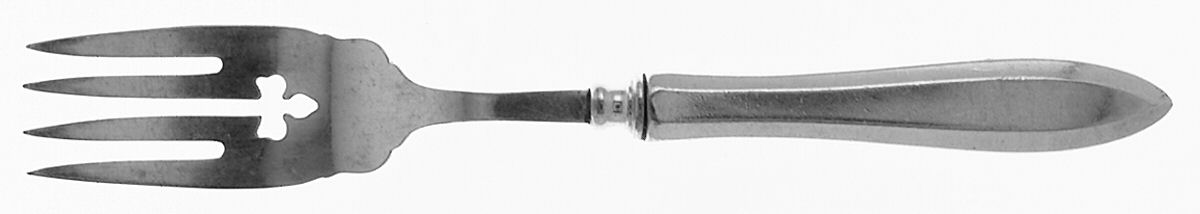 Patrician (Silverplate, 1914) Individual Hollow Fish Fork w/Silverplate Tines by Oneida Silver-1