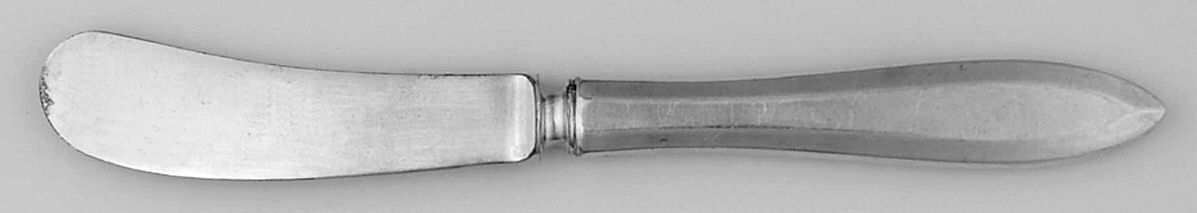 Patrician (Silverplate, 1914) Hlw Hndl Butter Spreader (Slvpt Bld) by Oneida Silver-1