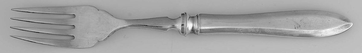 Patrician (Silverplate, 1914) Individual Hollow Fish Fork, Silverplate Tines by Oneida Silver-1