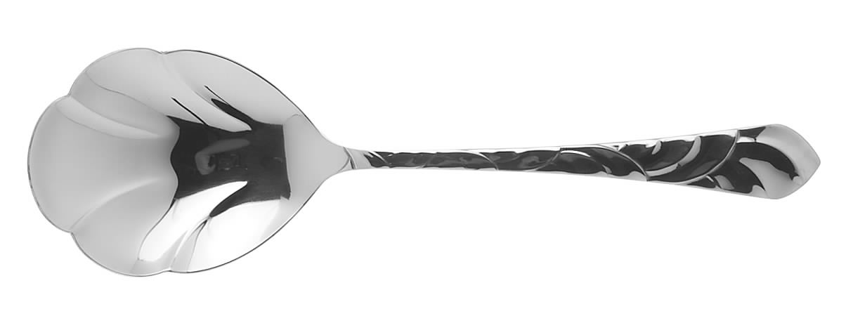Pacific Tide (Stainless) Solid Shell Casserole Spoon by Oneida Silver-1