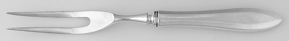 Patrician (Sterling, 1914) Small Steak Carving Fork with Stainless Prongs by Oneida Silver-1