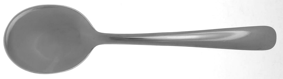 Peer II (Stainless) Round Bowl Soup Spoon (Cream Soup) by Oneida Silver-1