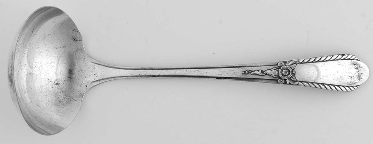Pendant (Silverplate, 1941) Solid Gravy Ladle by Oneida Silver-1
