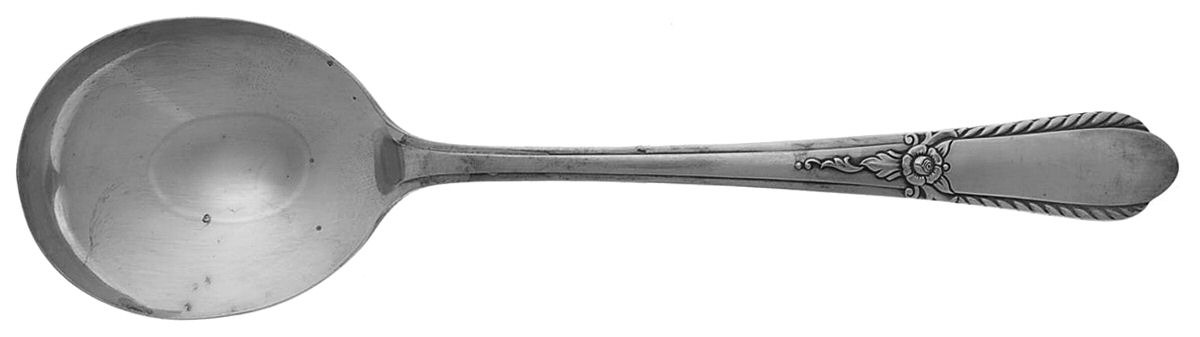 Pendant (Silverplate, 1941) Round Bowl Soup Spoon (Gumbo) by Oneida Silver-1