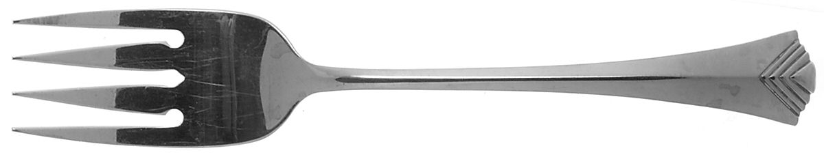 Pendant (Stainless) Medium Solid Cold Meat Serving Fork by Oneida Silver-1