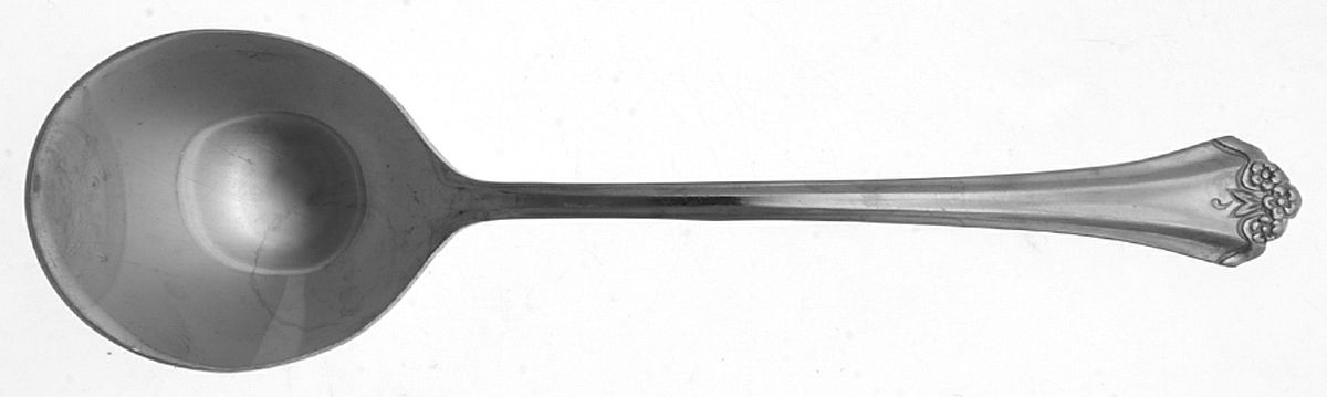 Perception (Stainless) Round Bowl Soup Spoon (Cream Soup) by Oneida Silver-1
