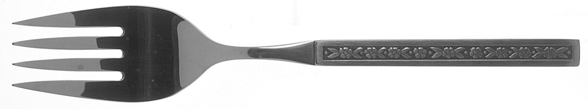 Phoenix-Profile (Stainless) Medium Solid Cold Meat Serving Fork by Oneida Silver-1