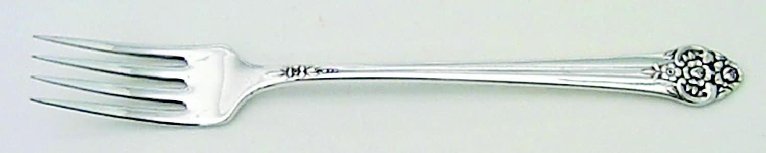Plantation (Silverplate, 1948) Grille Fork (Viande) by Oneida Silver-1