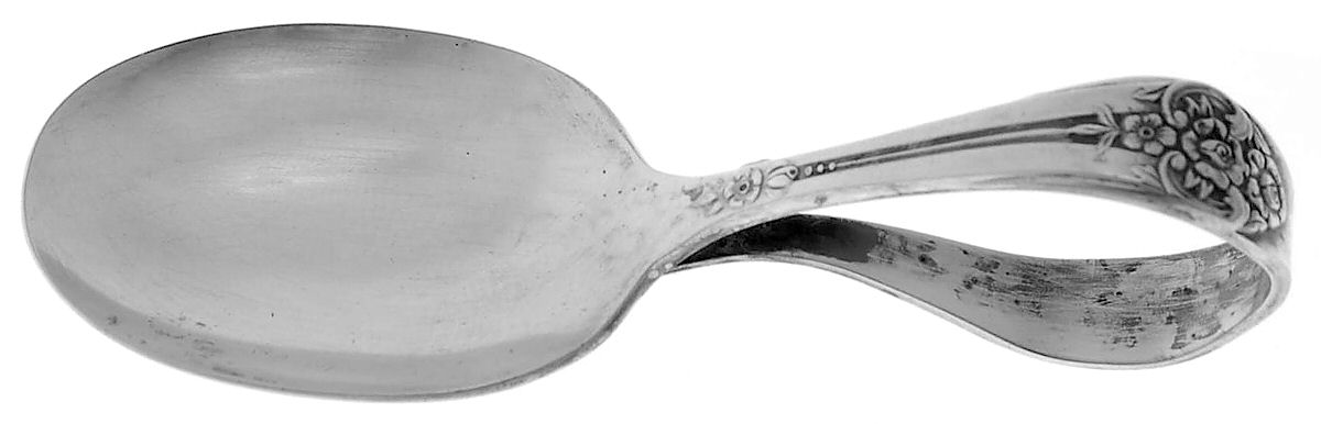 Plantation (Silverplate, 1948) Curved Handle Baby Spoon by Oneida Silver-1